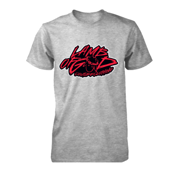 LOGO TEE BRED OVER HEATHER